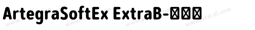 ArtegraSoftEx ExtraB字体转换